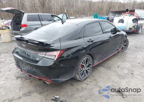 2022 Hyundai Elantra N из США, поврежденный, VIN KMHLW4AK3NU007247